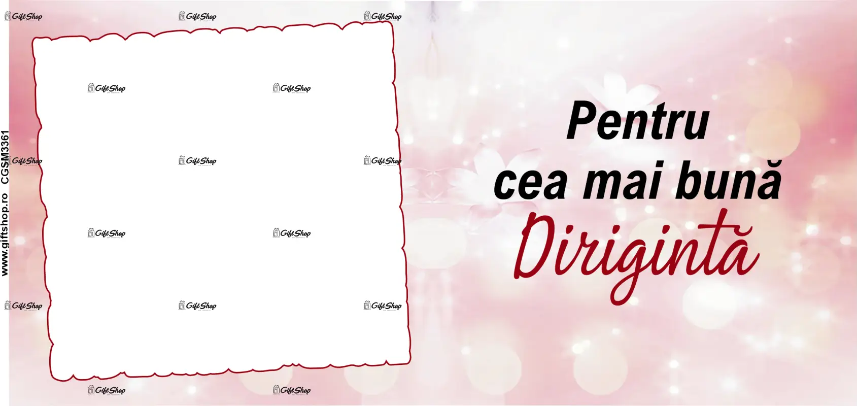 Pentru cea mai buna diriginta, cana personalizata cu poza si text, 330ml, model 3361